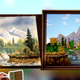 Illustration for article titled Someone Recreated A Bob Ross Painting In Minecraft